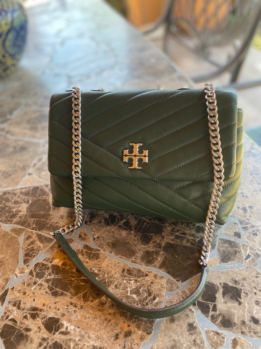 Tory Burch Kira Chevron Convertible Chain Crossbody