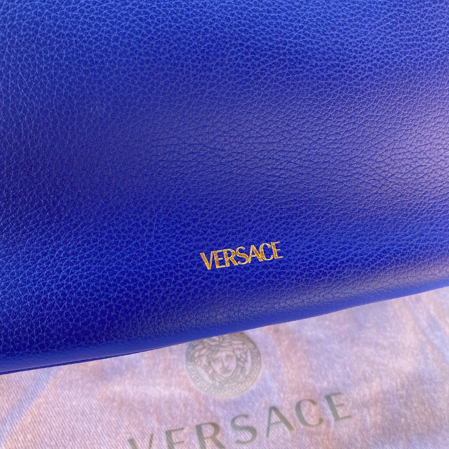 Versace La Medusa Medium Leather Hobo