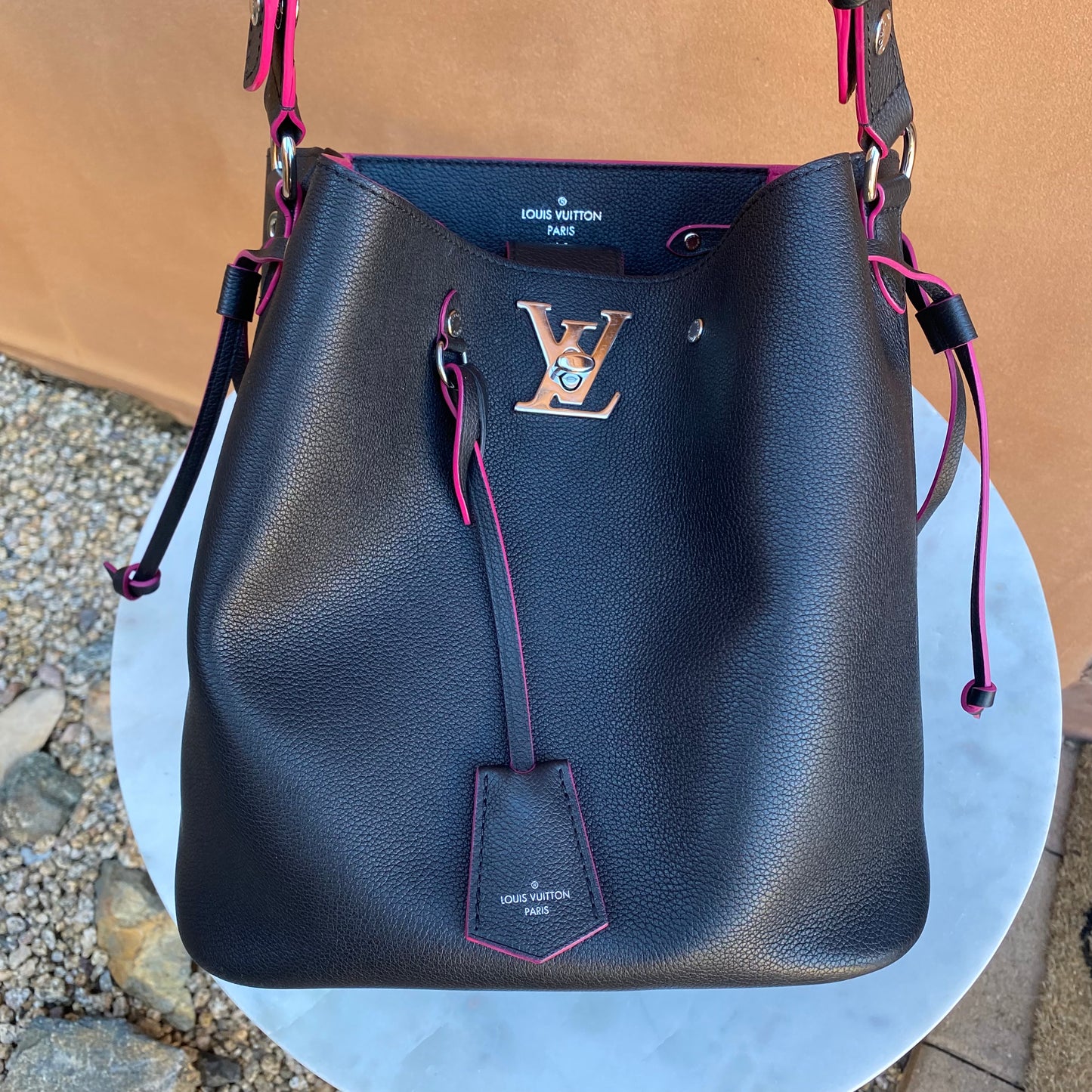 Louis Vuitton Lockme Calfskin Bucket Bag