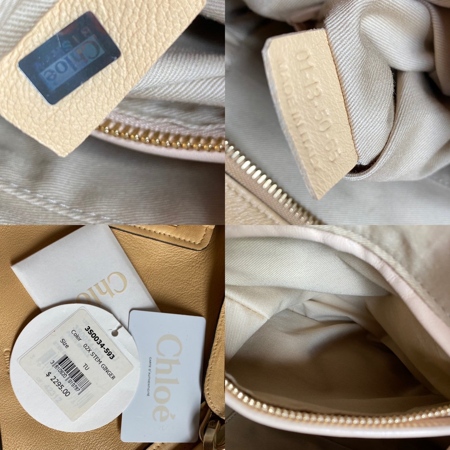 Chloé Ginger Leather Paraty Satchel