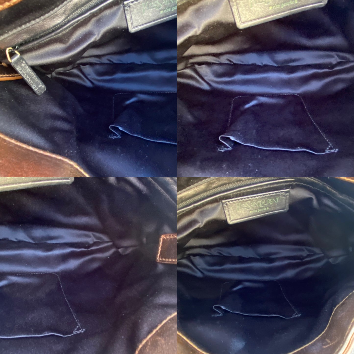 Yves Saint Laurent YSL Bow Leather Hobo Shoulder Bag