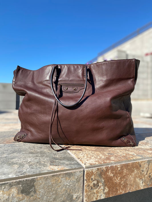 Balenciaga Papier A3 Classic Studs Leather Tote