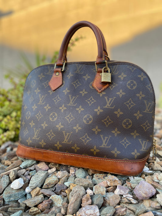 Louis Vuitton Vintage Monogram Alma PM Satchel