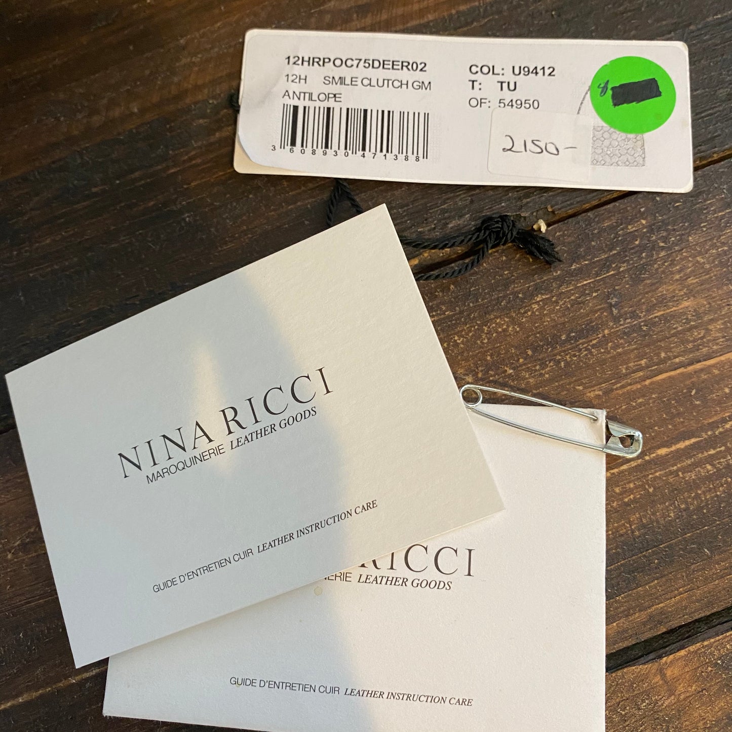 Nina Ricci Quilted Distressed Leather Smile Shoulder Bag
