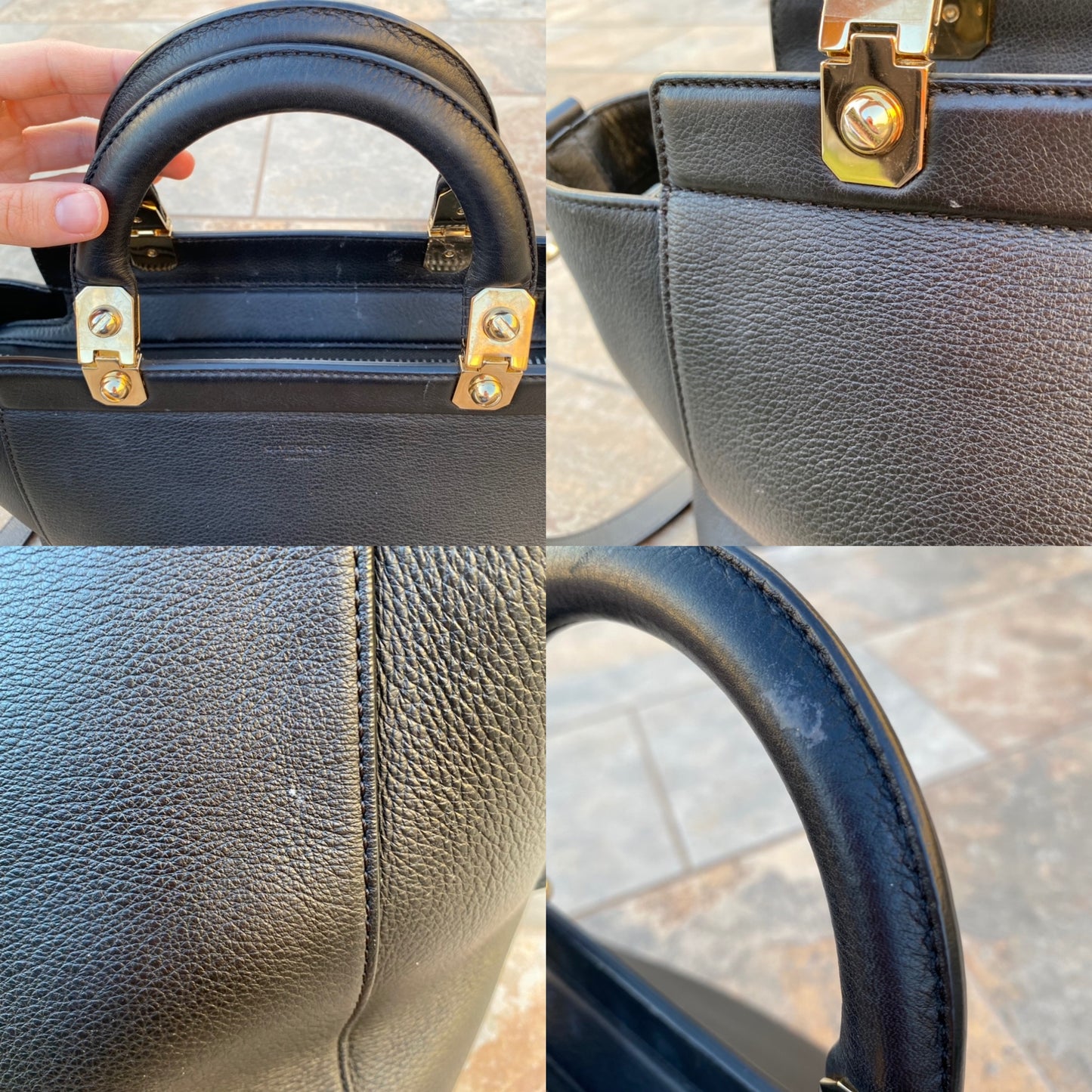 Givenchy HDG Calf Leather Shoulder Bag