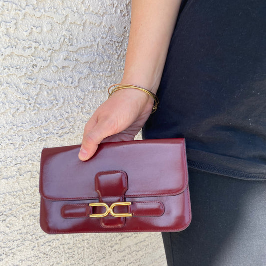 Delvaux Vintage Leather Wallet Clutch