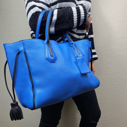 Longchamp Penelope Leather Shoulder Bag Tote