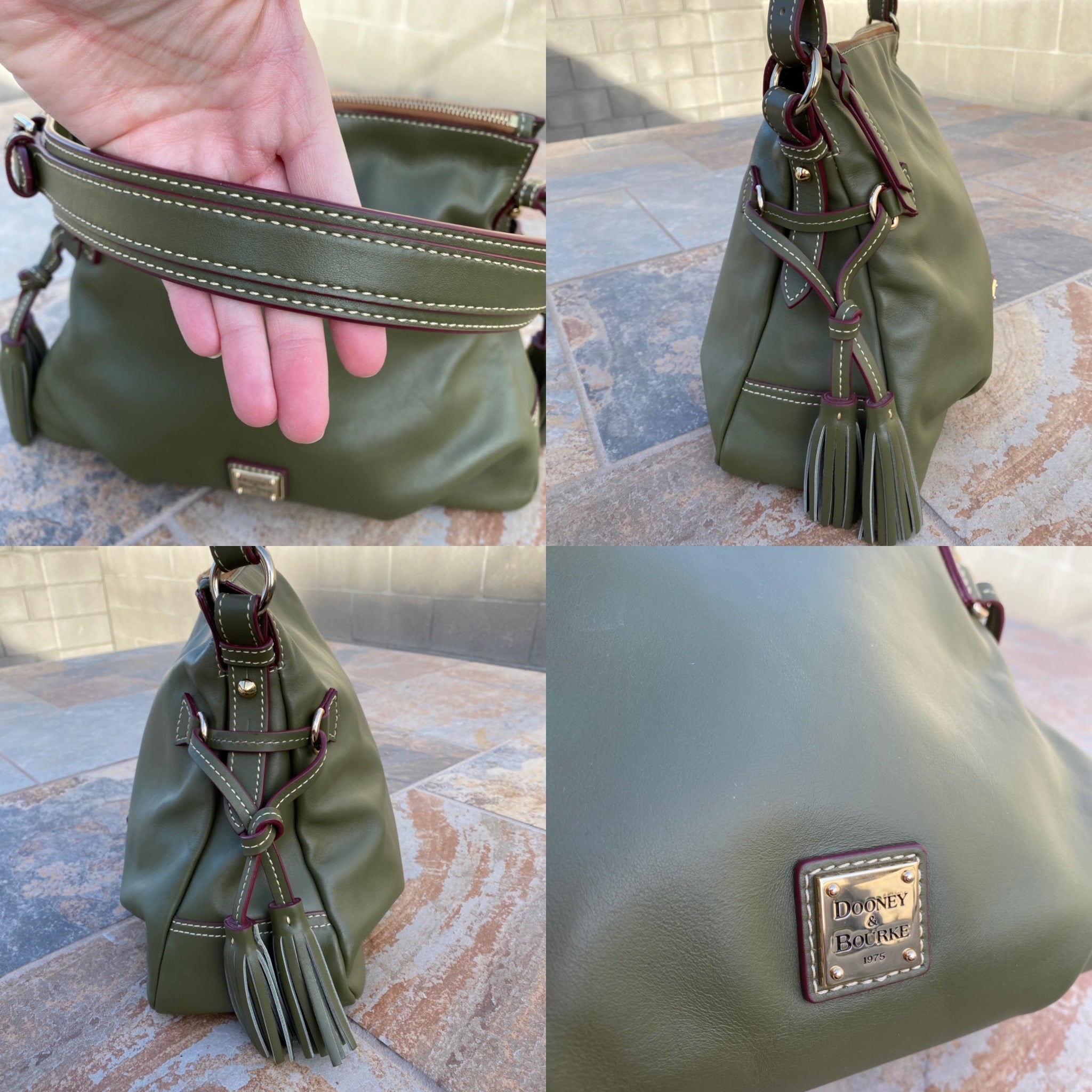 Dooney Bourke Tegan Leather Hobo Bag with Wallet The Foxy Shopper