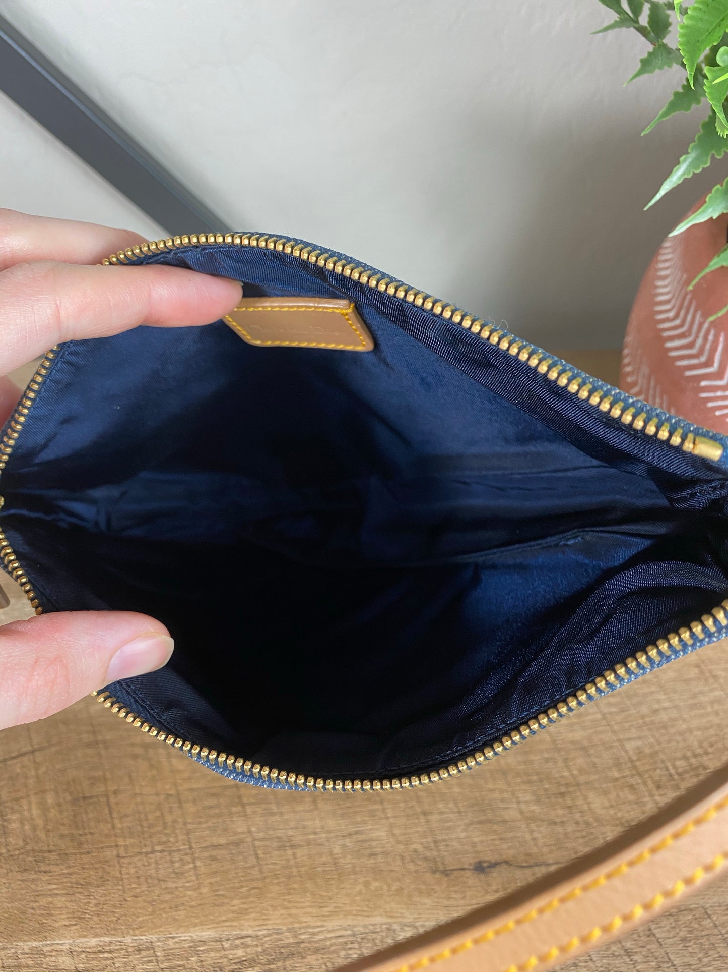 Dior Vintage Denim Saddle Mini Pochette