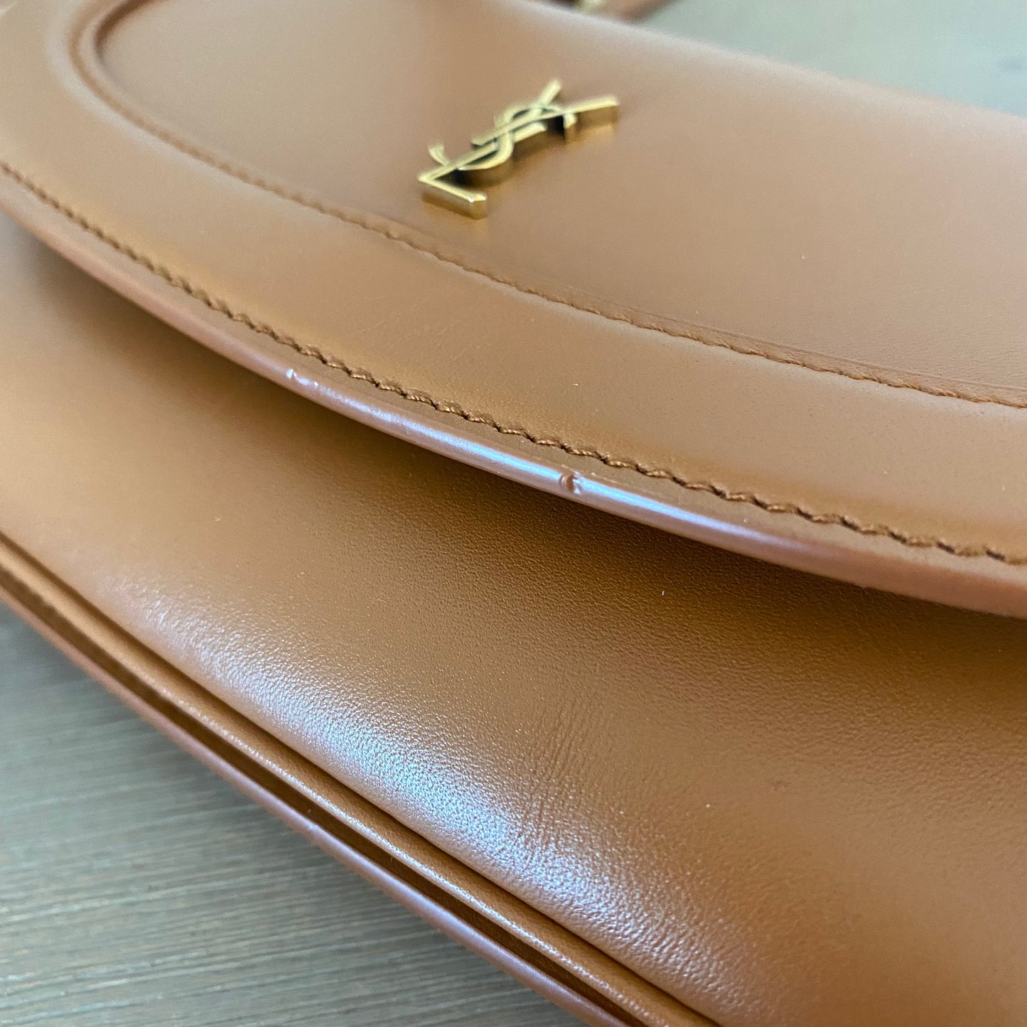 Saint Laurent Small Leather Charlie Shoulder Bag