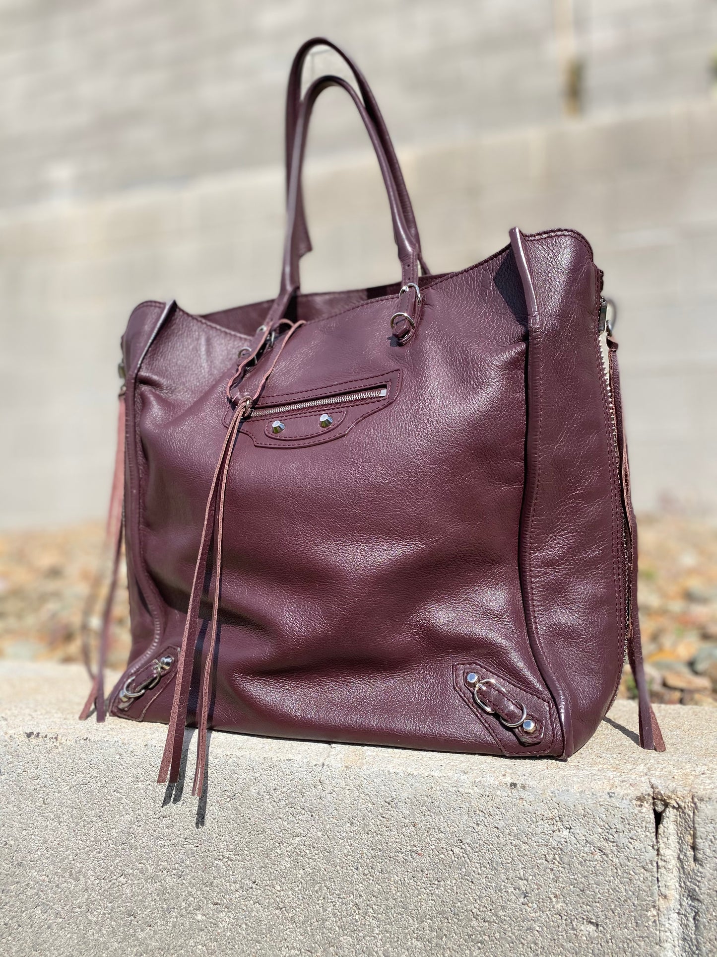 Balenciaga Papier A5 Zip Around Tote