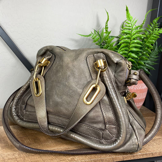 Chloé Medium Distressed Leather Paraty Bag