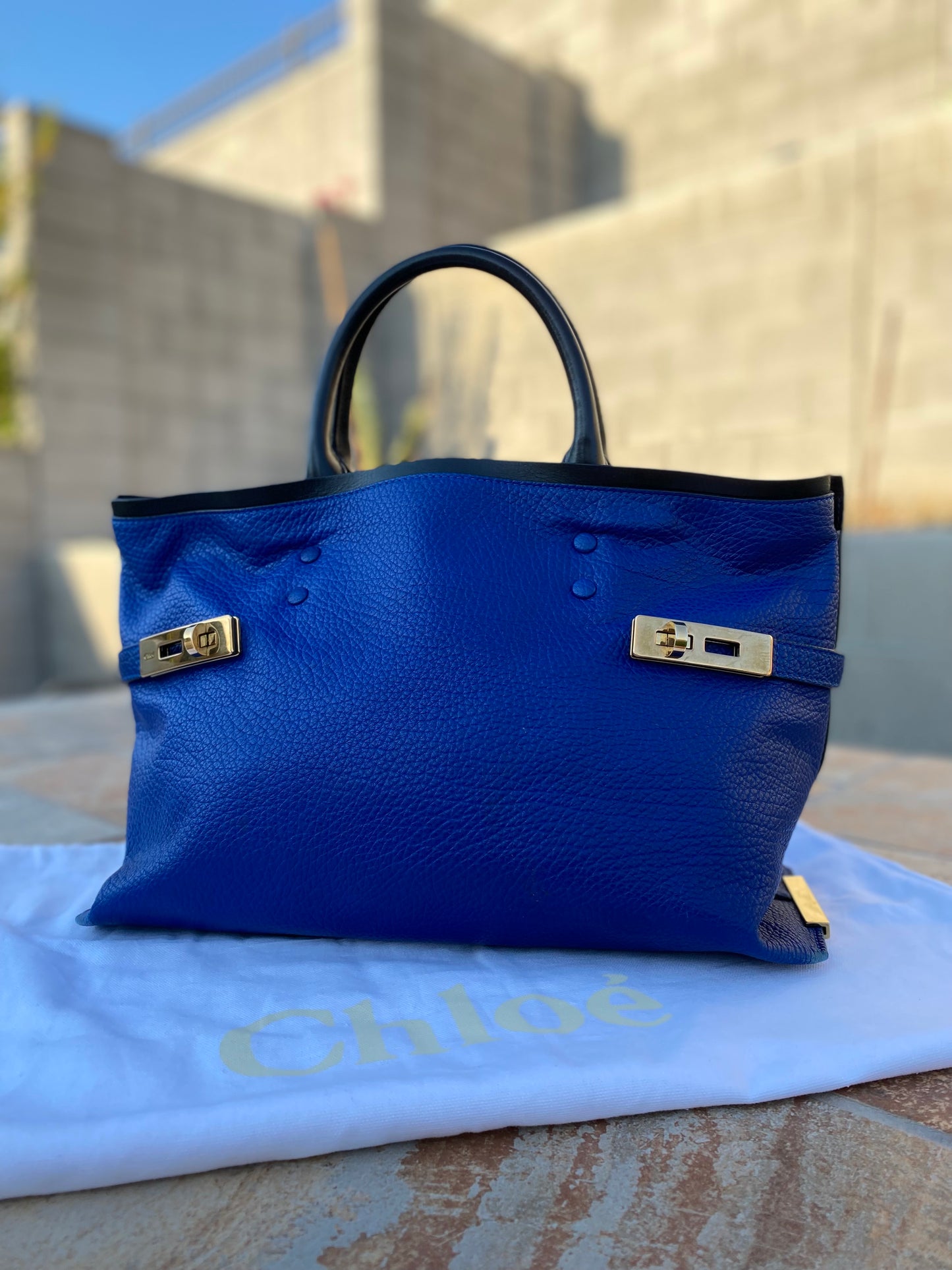 Chloé Charlotte Lambskin Leather Tote