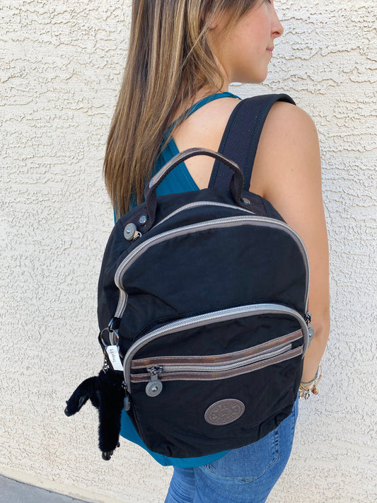 Kipling Seoul Black Iridescent Backpack