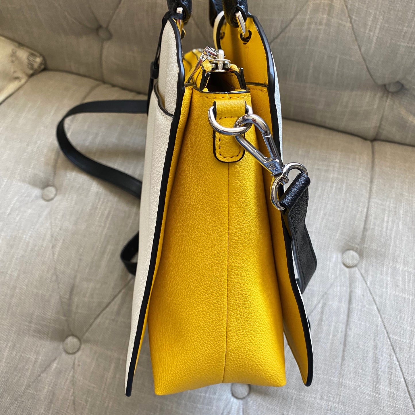 DKNY Clara Leather Satchel Crossbody Bag