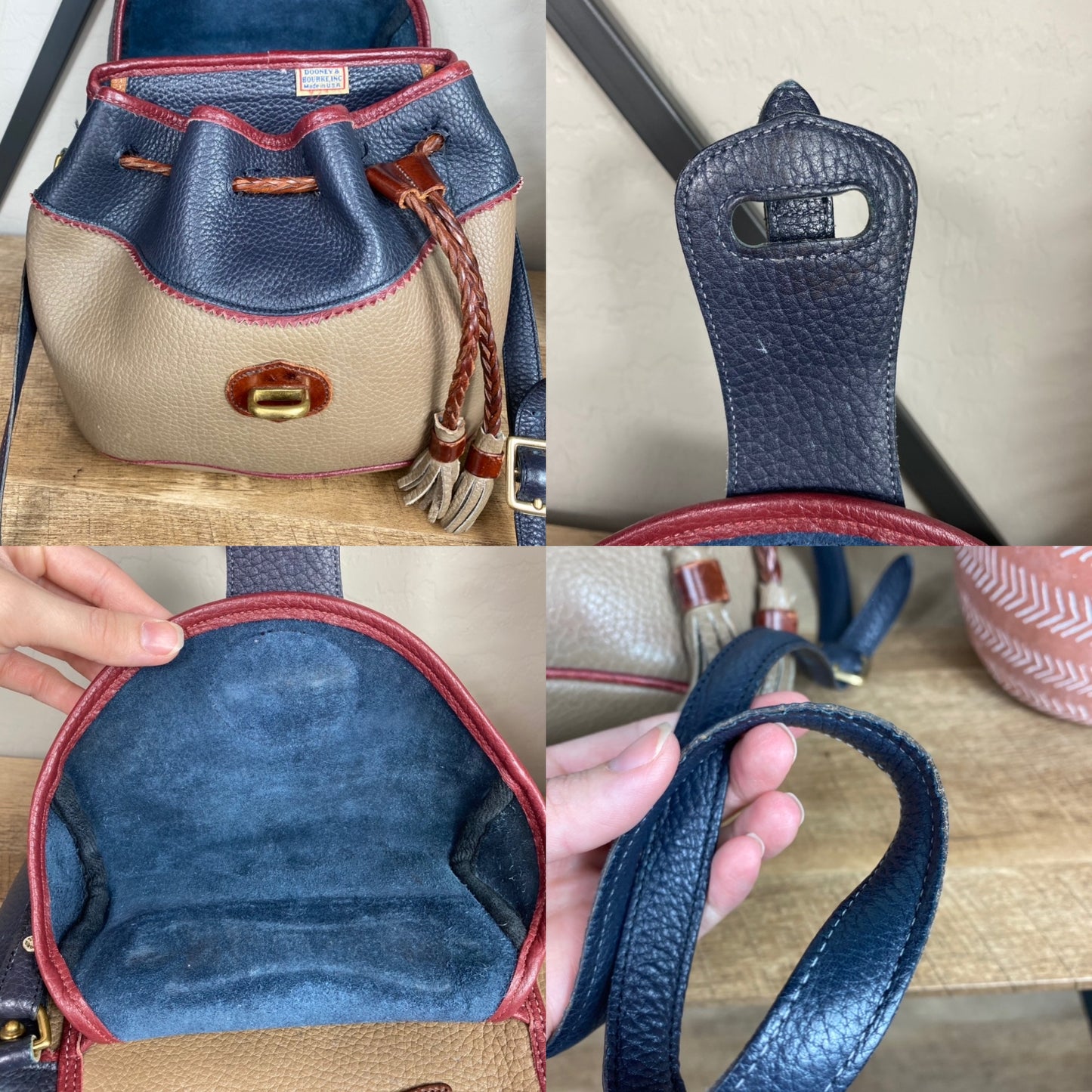 Dooney & Bourke Teton Leather Saddle Bag