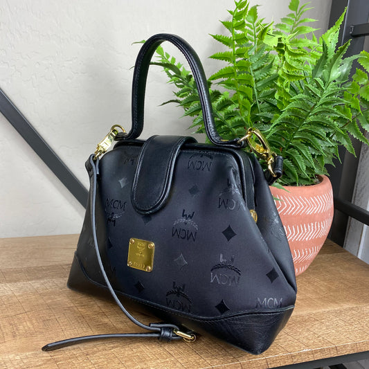 MCM Vintage Visetos Top Handle Doctor Bag