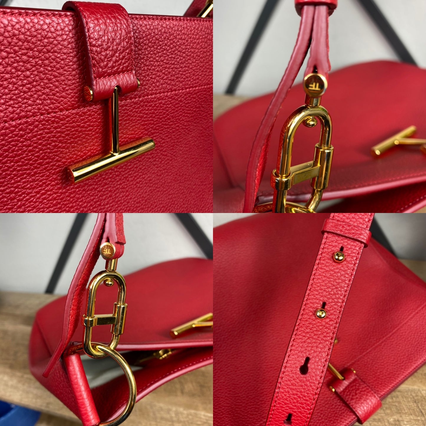 Tom Ford Grained Leather Tara Hobo Bag