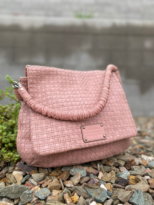 Dolce & Gabbana Woven Leather Miss Lexington Hobo