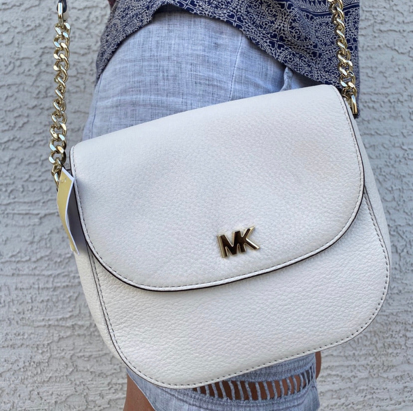 Michael Kors Half Dome Leather Crossbody Bag