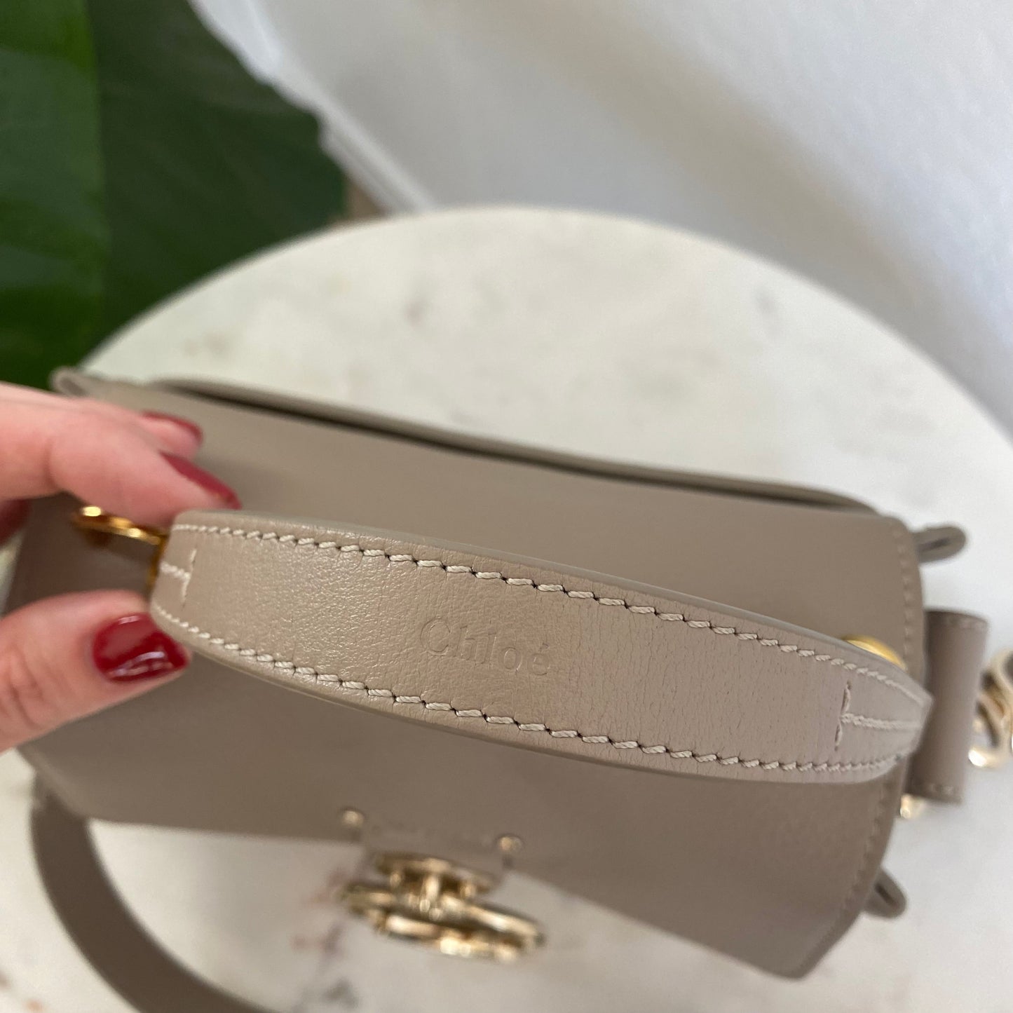 Chloé Mini Tess Day Bag Leather Satchel