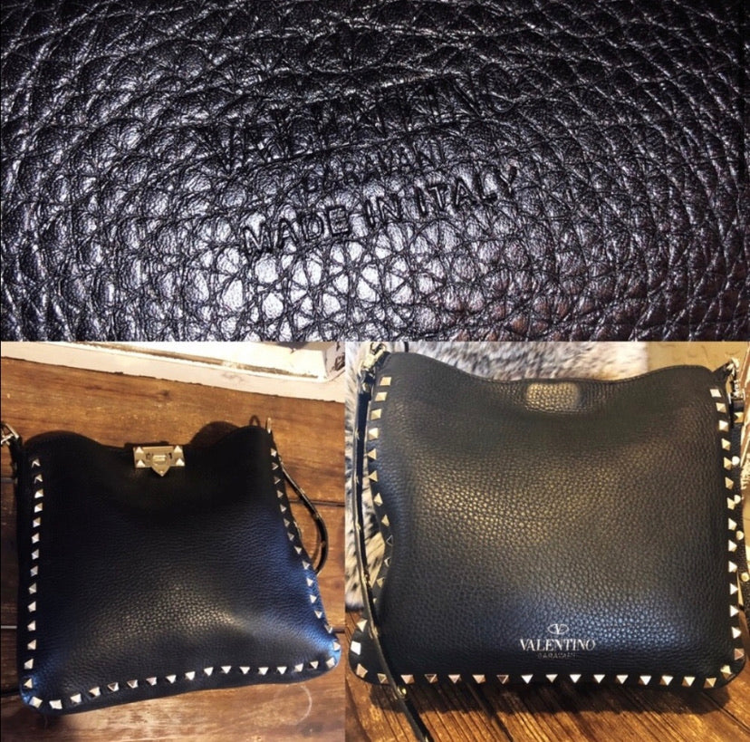 Valentino Garavani Rockstud Leather Shoulder Bag