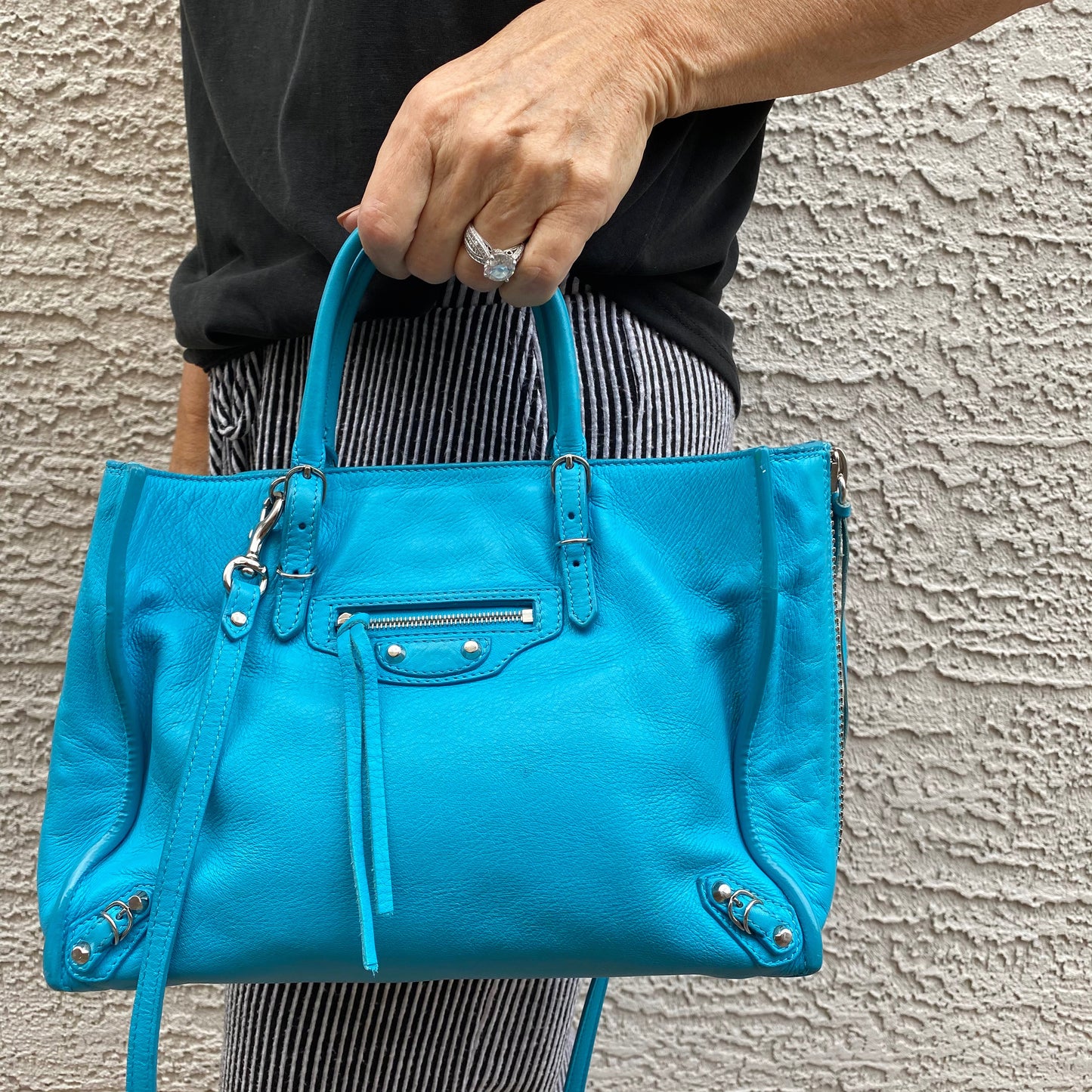 Balenciaga Papier A6 Mini Zip Around Satchel Crossbody
