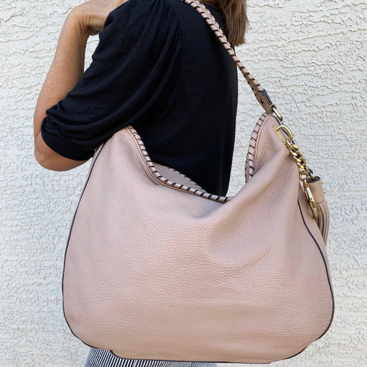 Michael Kors Bennett Whipstitch Leather Hobo