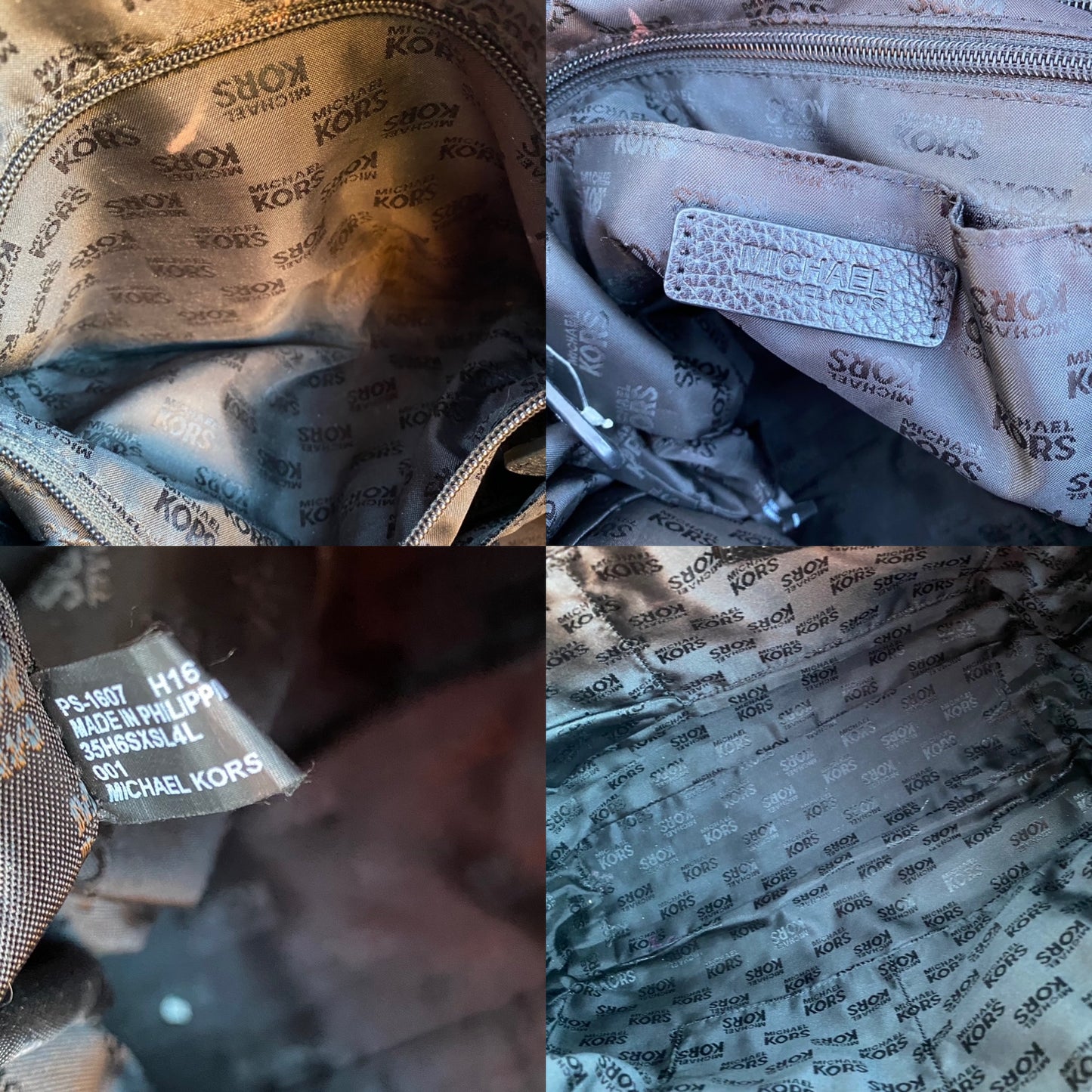 Michael Kors Large Pebbled Leather Shoulder Bag