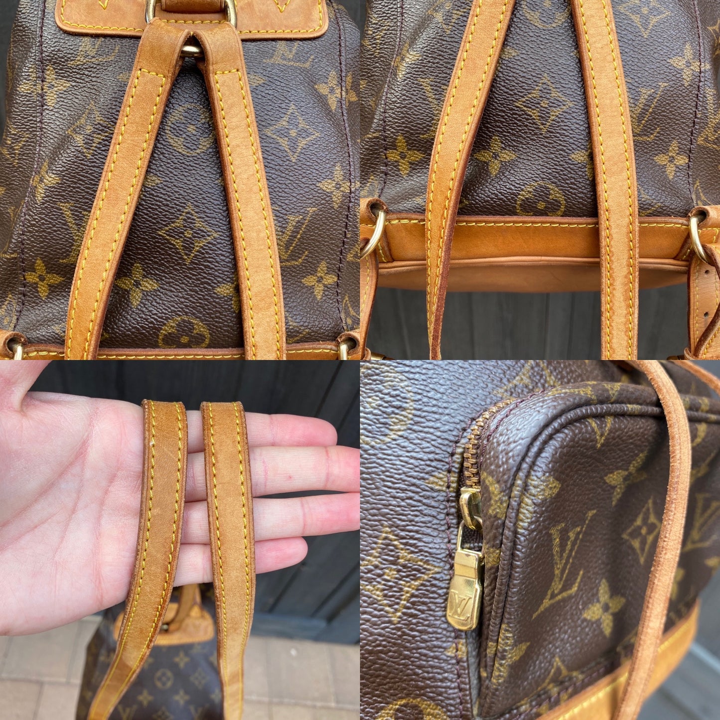 Louis Vuitton Vintage Montsouris Mini PM Backpack