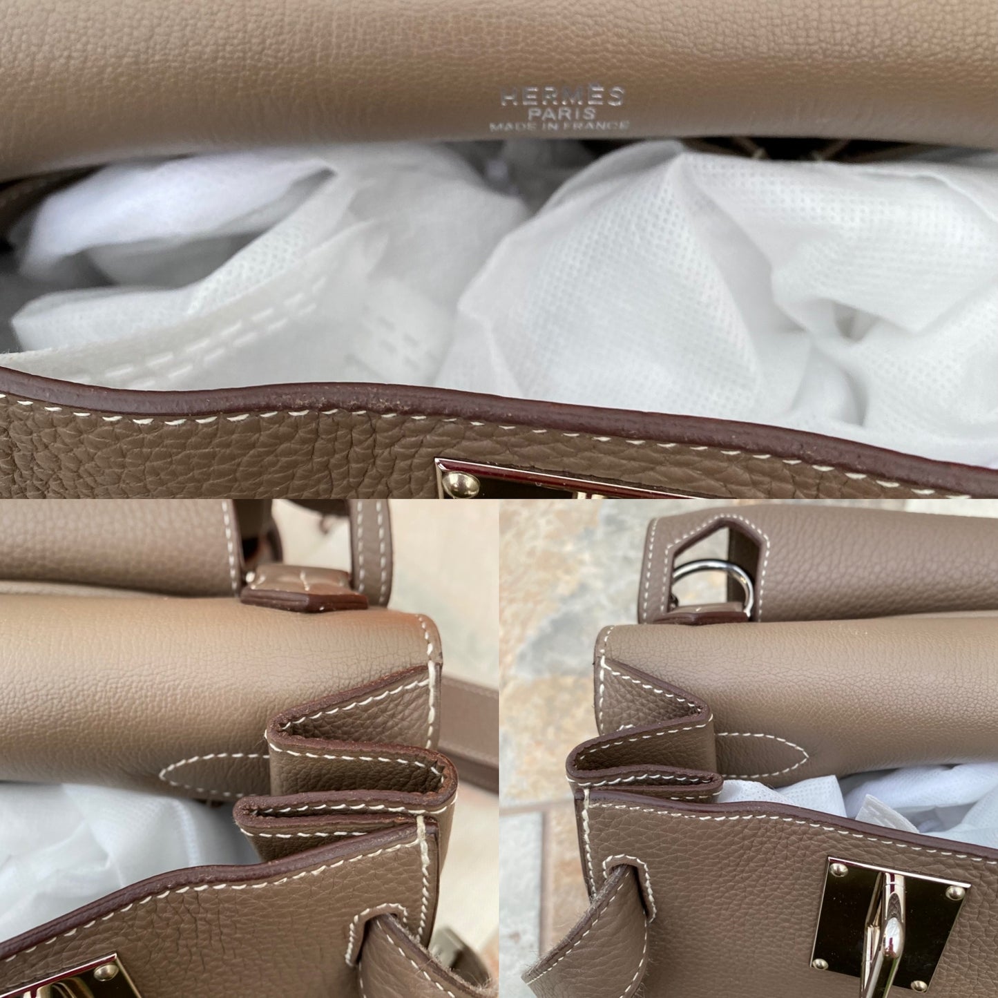 Hermès Clemence Jypsiere 34 Shoulder Bag