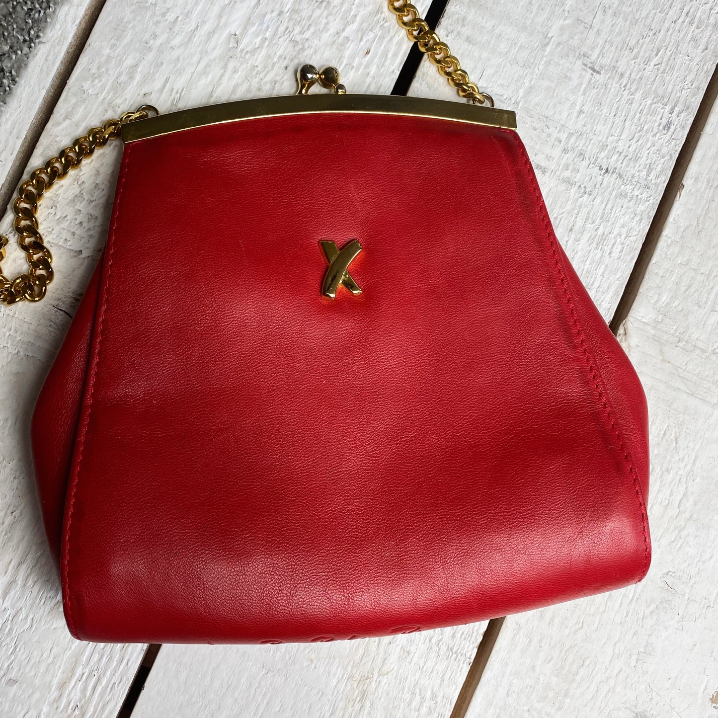 Paloma Picasso Vintage Kisslock Chain Crossbody