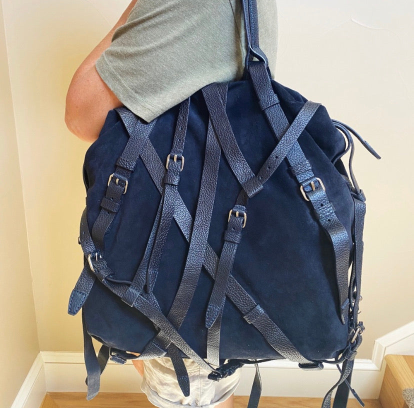 Alexander Wang Kirsten Suede Strappy Shoulder Bag