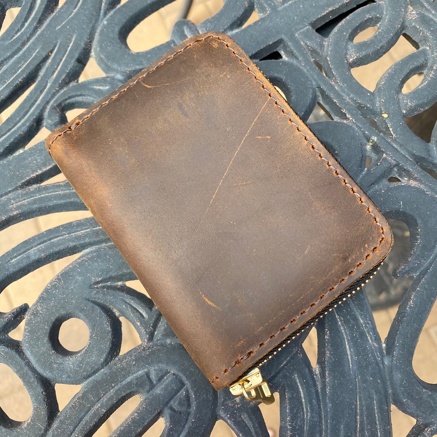 Portland Leather Goods Small Zip Wallet