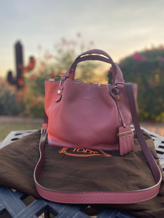 Tod’s Mini Flower Leather Crossbody