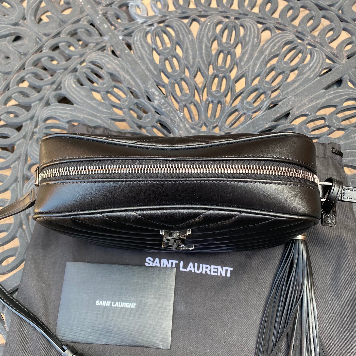 Saint Laurent Lou Matelassé Leather Camera Bag