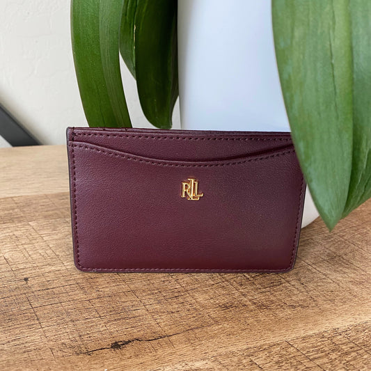 Ralph Lauren Leather Card Holder ID Wallet