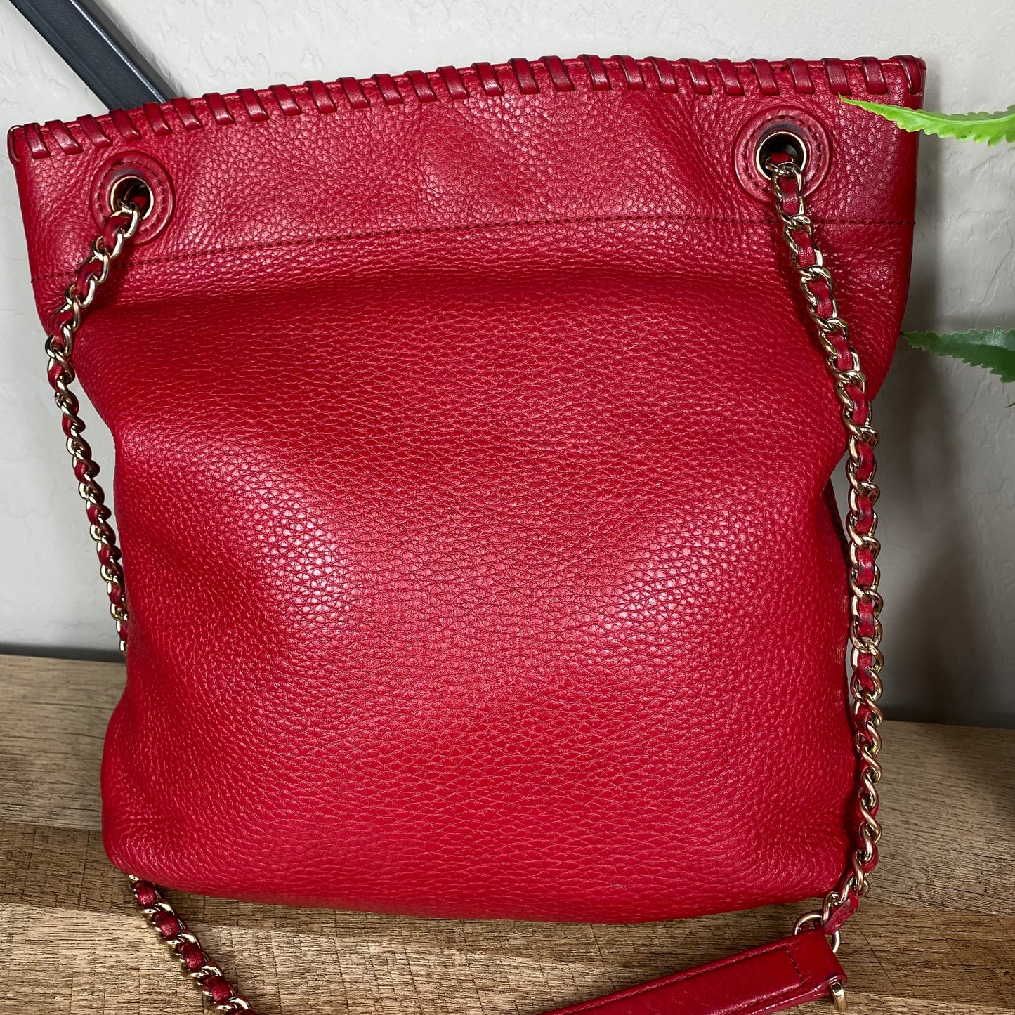 Tory Burch Leather Whipstitch Marion Bag