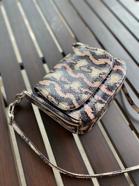 Salvatore Ferragamo Python Leather Crossbody Bag