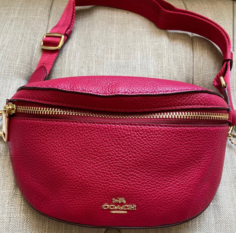Coach Leather Fanny Bag Travel Bag