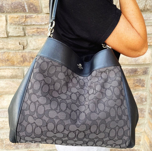 Coach Lexy Large Classic Monogram Bag