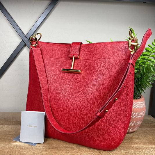 Tom Ford Grained Leather Tara Hobo Bag