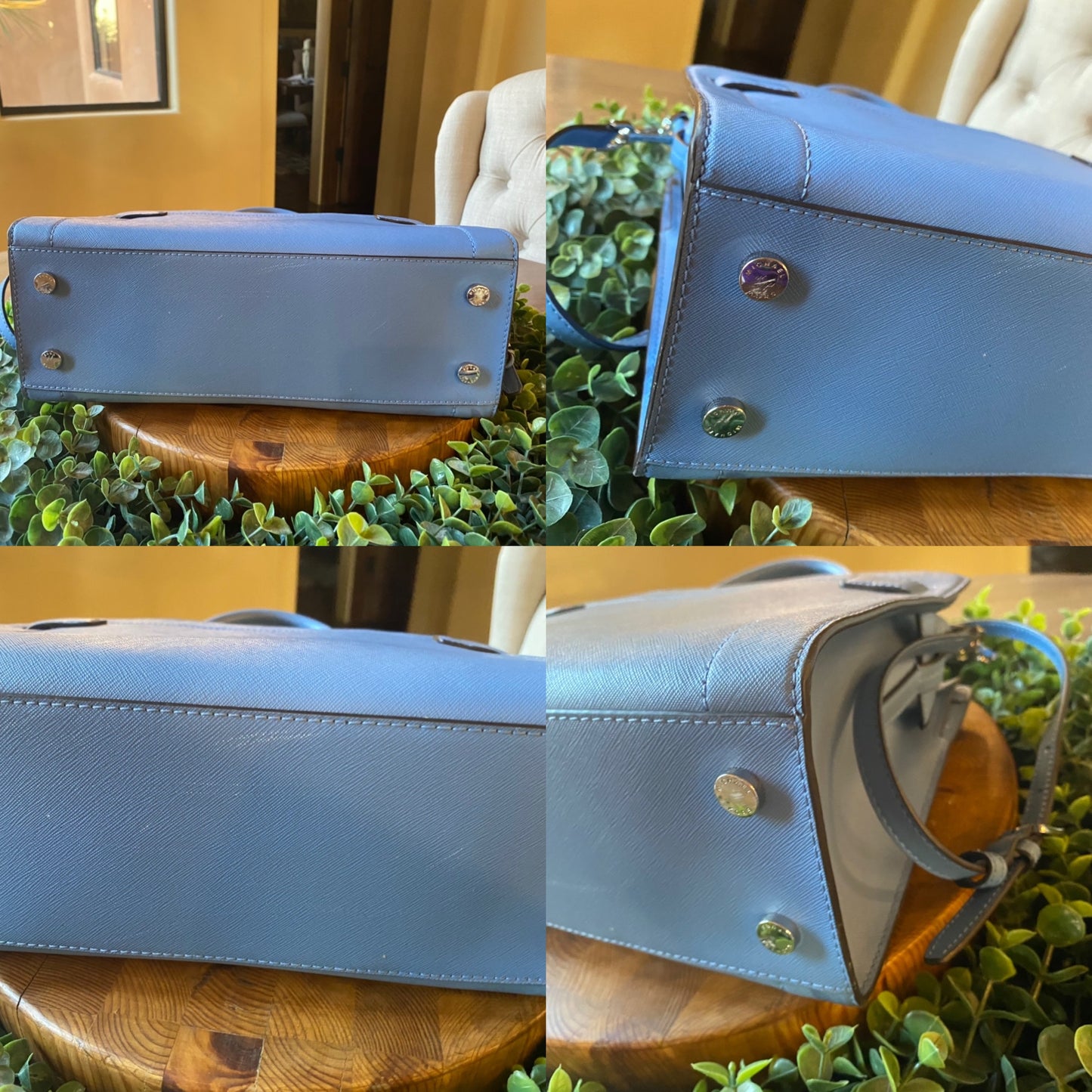 Michael Kors Rayne Studded Leather Satchel