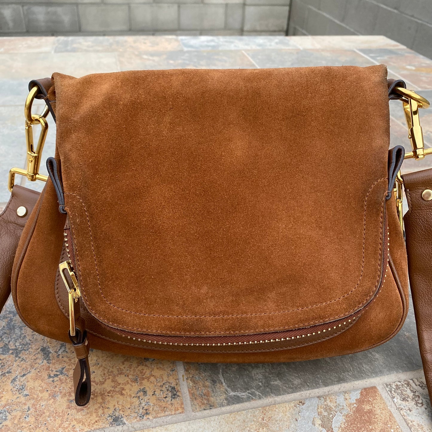Tom Ford Suede Leather Jennifer Crossbody