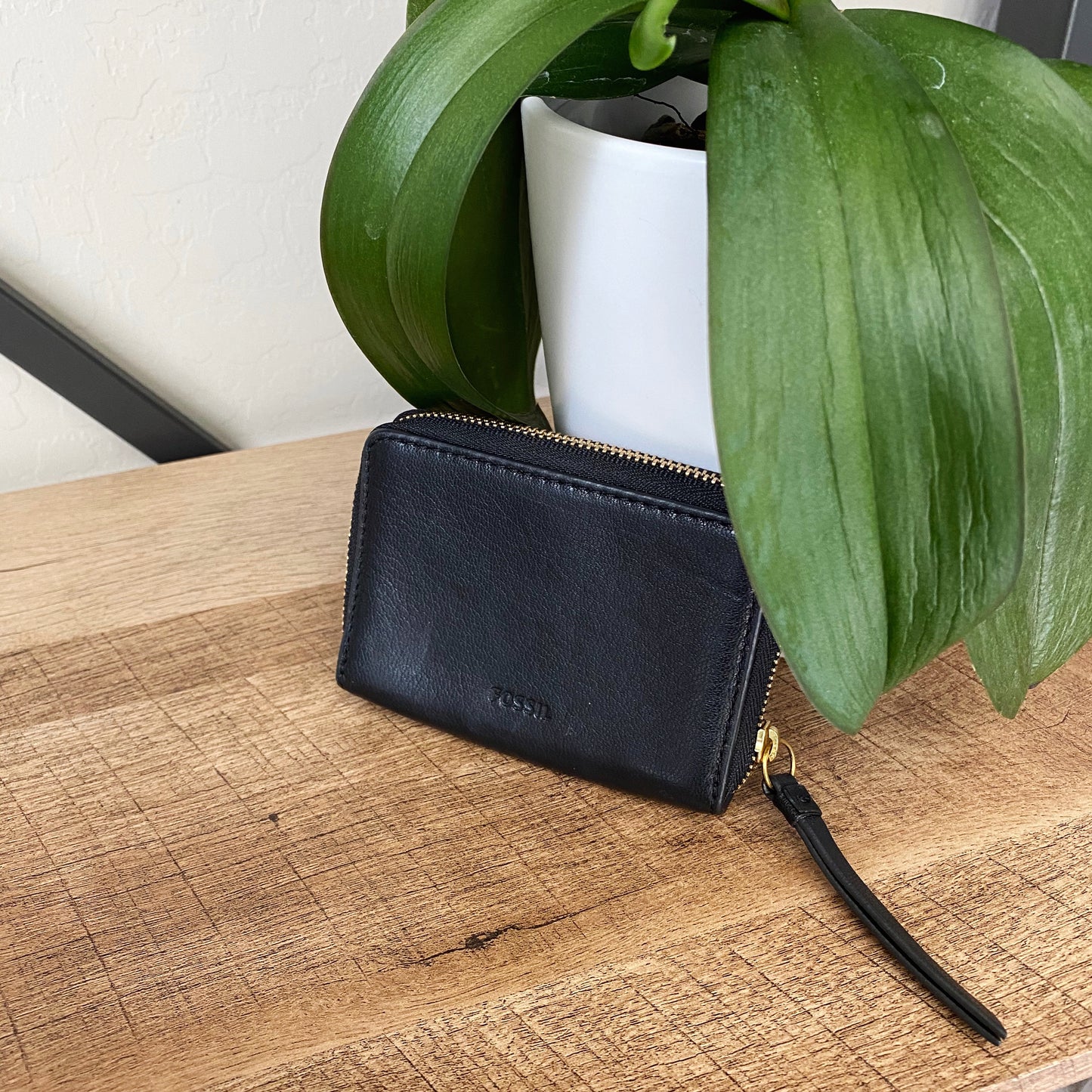 Fossil Fiona Zip Coin Leather Wallet