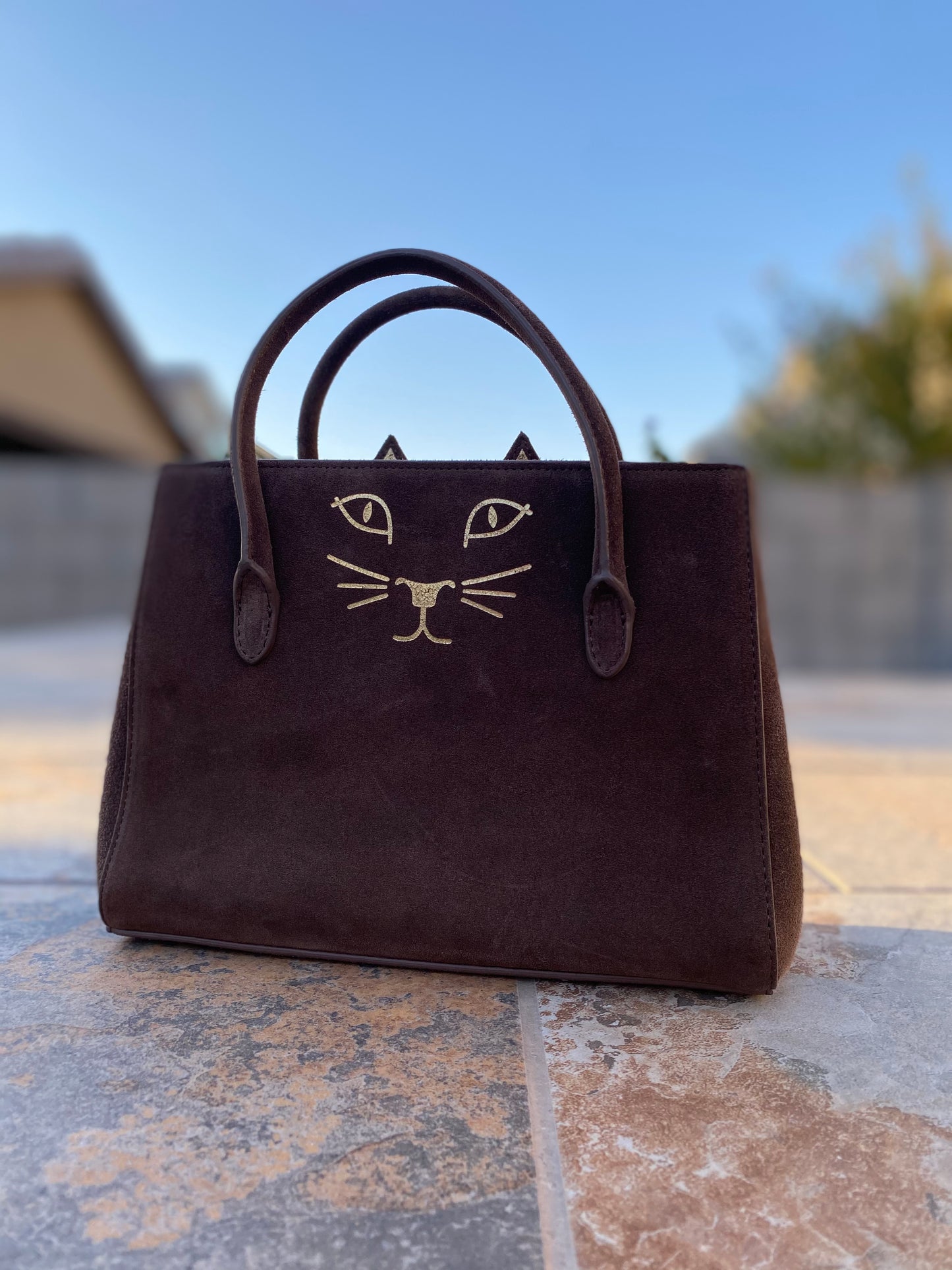 Charlotte Olympia Feline Petit Poitier Handbag