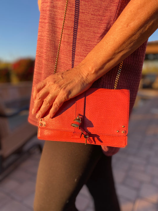 Chloé Aurore Leather Wallet On Chain Crossbody