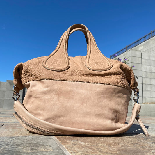 Givenchy Nightingale Two Tone Textured Satchel