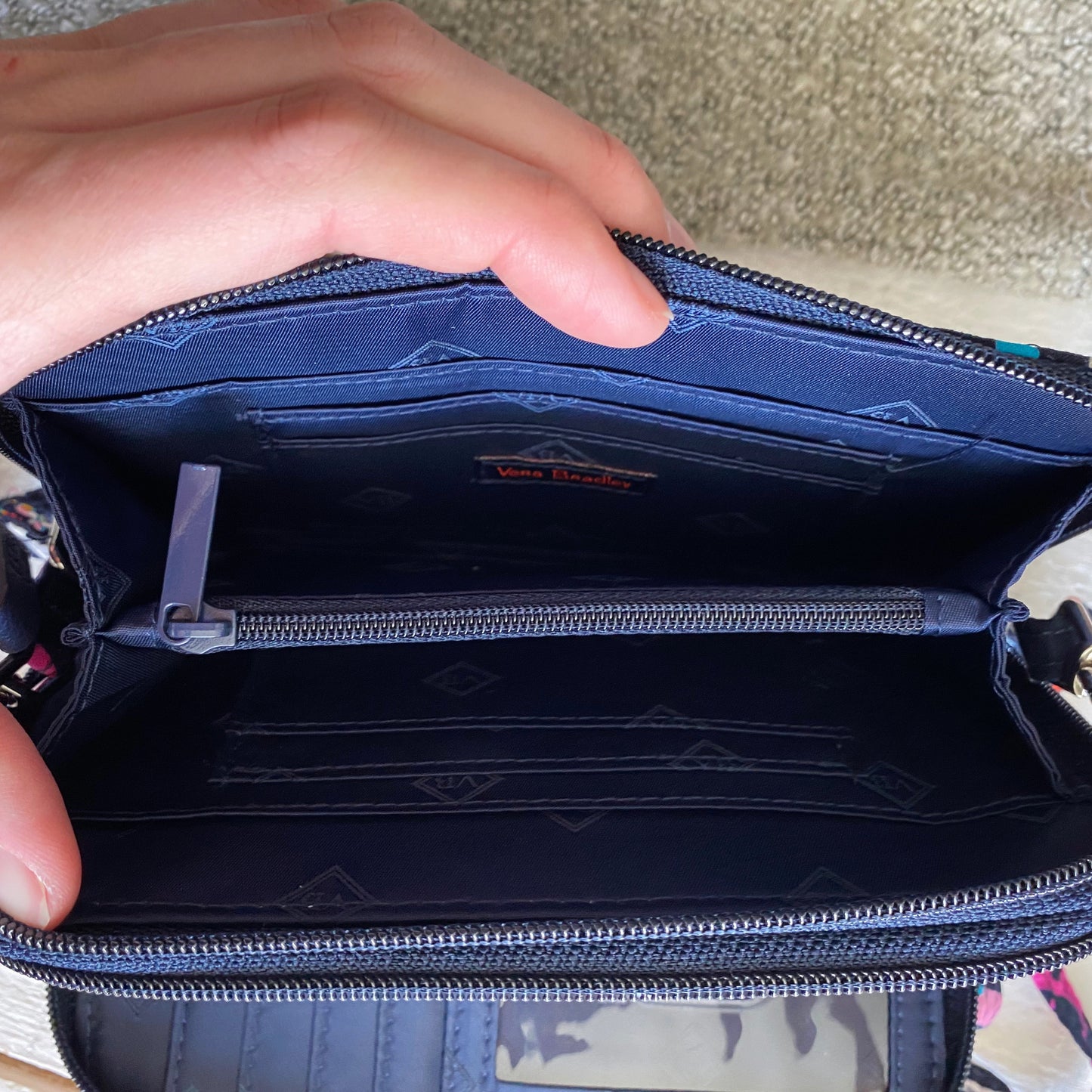 Vera Bradley Quilted Zip Around Wallet Wristlet