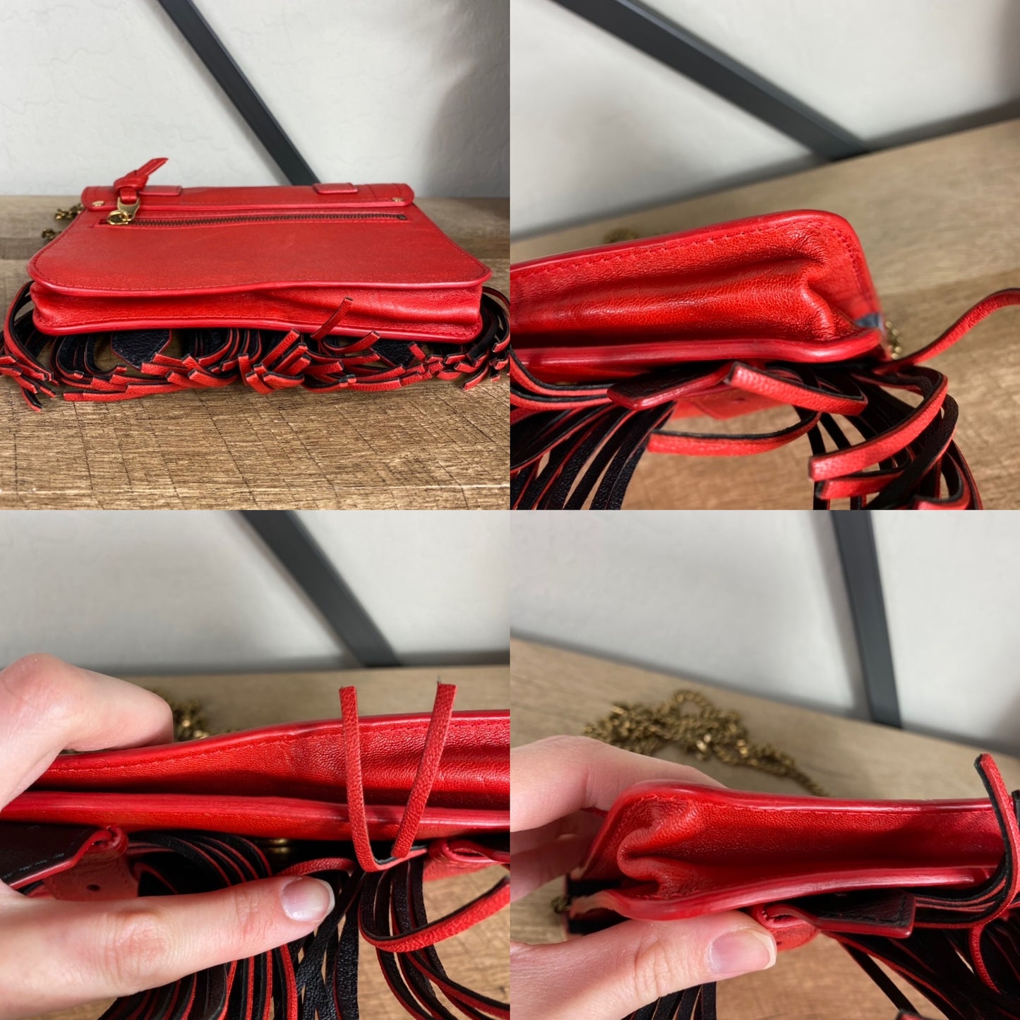 Proenza Schouler PS1 Large Fringe Chain Wallet Bag